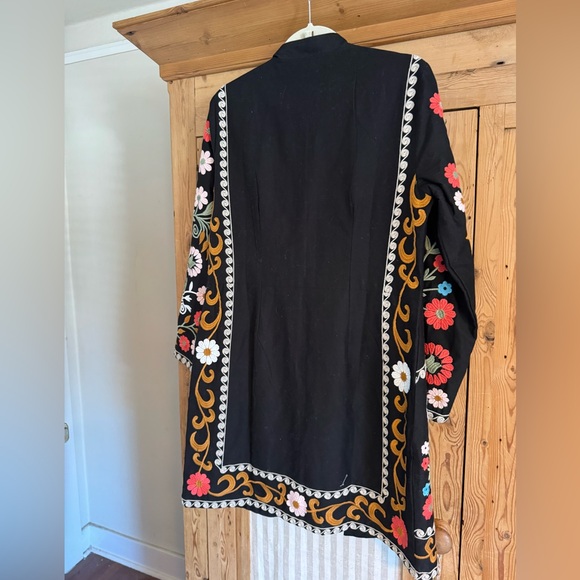 Ruby Yaya Embroidered Floral Longline Jacket/Kimono – Size M - Picture 3 of 4